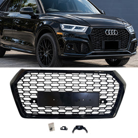 2018-2020 Audi Q5 SQ5 RSQ5-Style Front Honeycomb Mesh Grille Grill 80A853651 80A853651A - 0