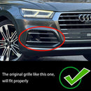 Grille de phare antibrouillard en nid d'abeille pour Audi Q5 Sline/SQ5 FY 2018 – 2021, pare-chocs avant, couvercle inférieur noir avec trou ACC-2
