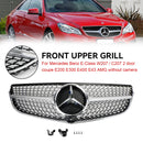 Mercedes Benz E-Class W207/C207 2014 2015 2016 2017 Coupe Diamond / OEM Style Grill Front Bumper Replacement Grille-3