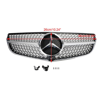 Mercedes Benz E-Class W207/C207 2014 2015 2016 2017 Coupe Diamond / OEM Style Grill Front Bumper Replacement Grille - 0