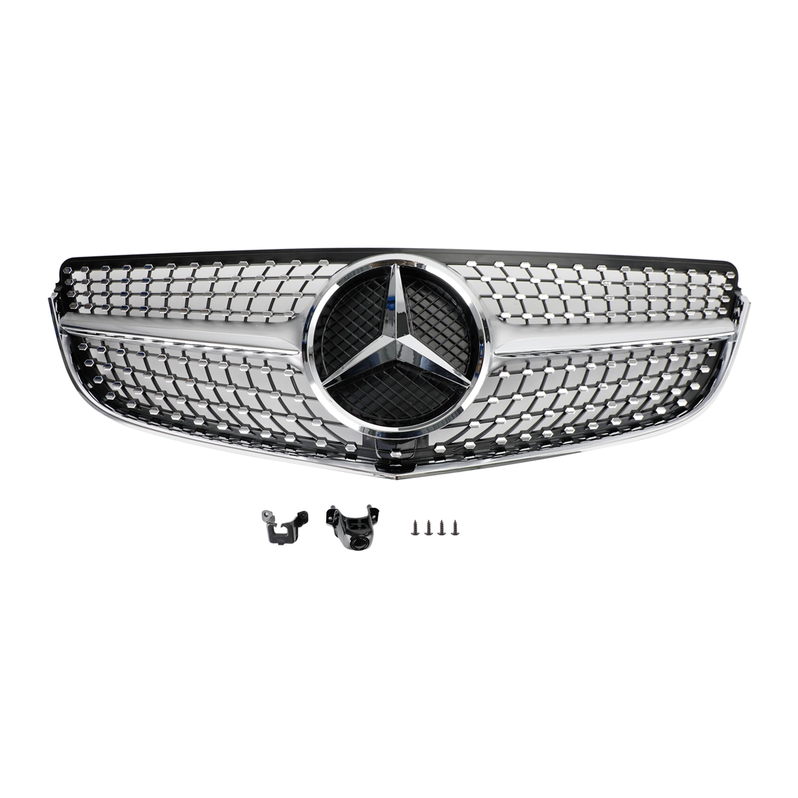 Grille de pare-chocs avant style diamant pour Mercedes Benz Classe E W207/C207 E200 E300 E400 E43 Coupé 2014-2017