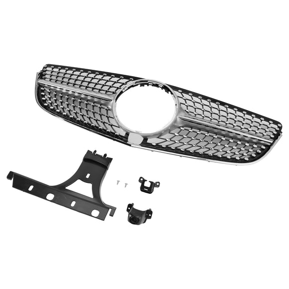 Mercedes-Benz Classe E (2014-2017) W207 Calandre de pare-chocs avant style diamant avec emblème pour coupé 2 portes C207