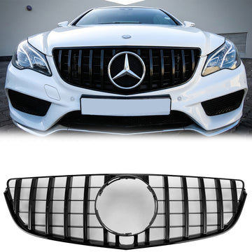 2014-2017 Mercedes Benz E-Class W207 C207 Coupe GTR Style Grille Front Bumper Black Replacement Grille