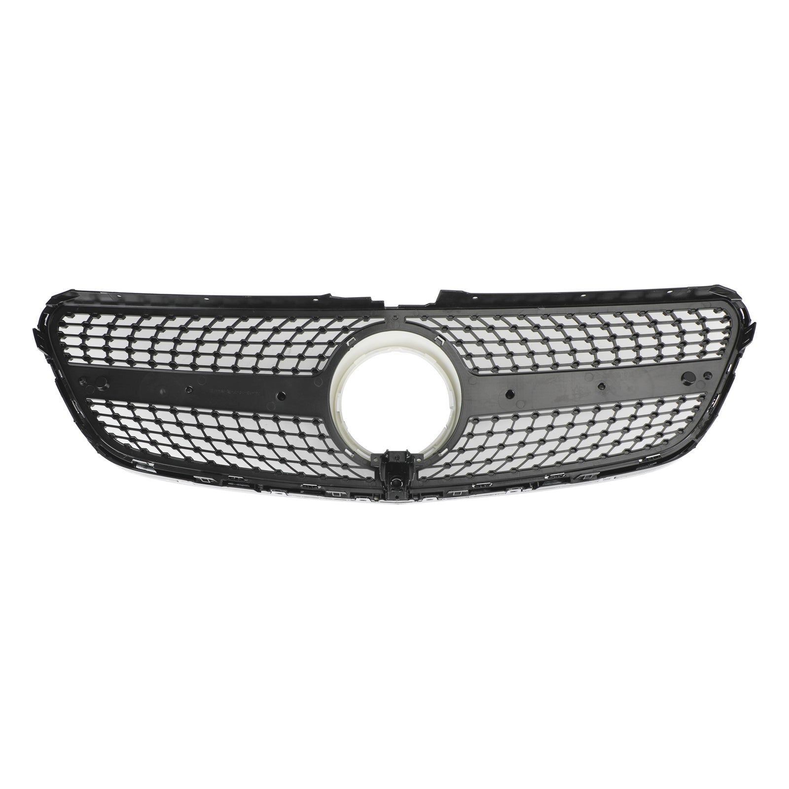 Parrilla delantera superior cromada con forma de diamante para Mercedes Benz Clase V W447 V220d/250d/300d/250 2014-2019.3