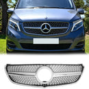 2014-2019.3 Mercedes Benz V-Class W447 V220d/250d/300d/250 Diamond Front Upper Grill Chrome Grille-4