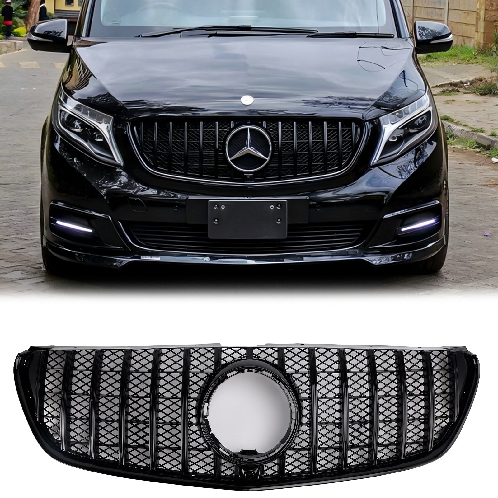 2014-03.2019 Mercedes Benz V Class W447 GT Style Grill Front