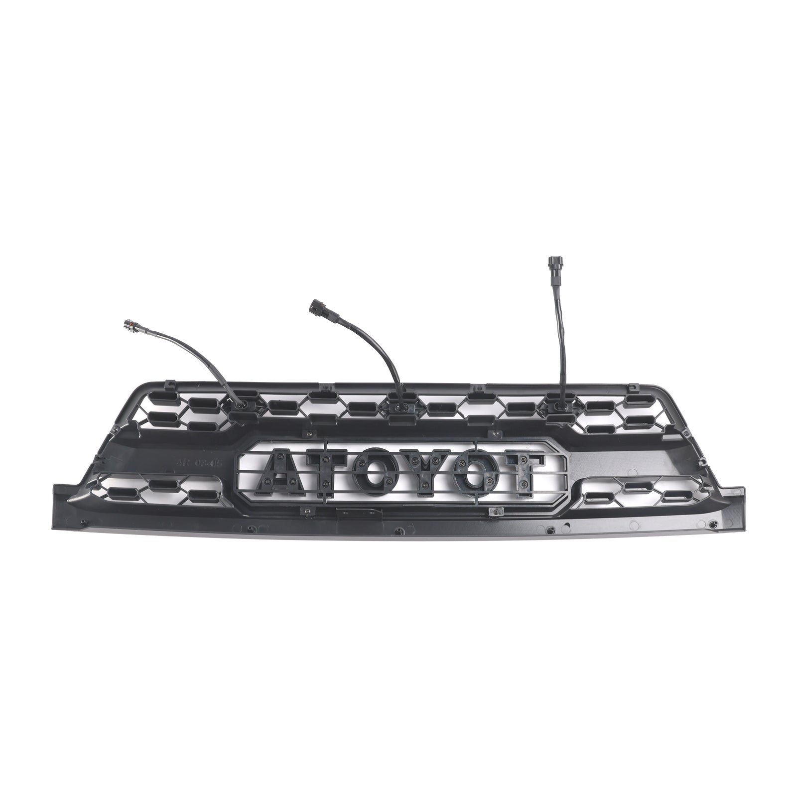 Parrilla delantera para Toyota 4Runner 2002-2005, estilo TRD PRO, color negro, con luces LED