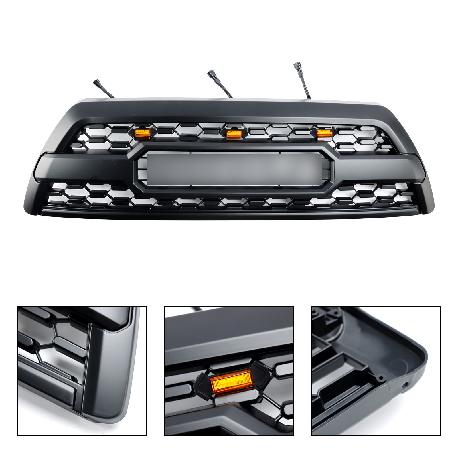 2006-2009 Toyota 4Runner TRD Pro Style Grill Black Grill Black Grille con luce a LED