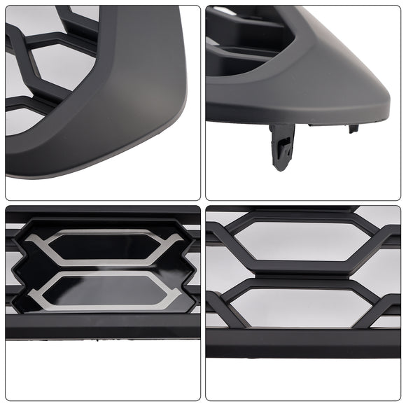 Griglia paraurti anteriore stile TRD PRO per Toyota Tacoma 3a generazione 2016-2023, griglia nera con LED & Barra luminosa