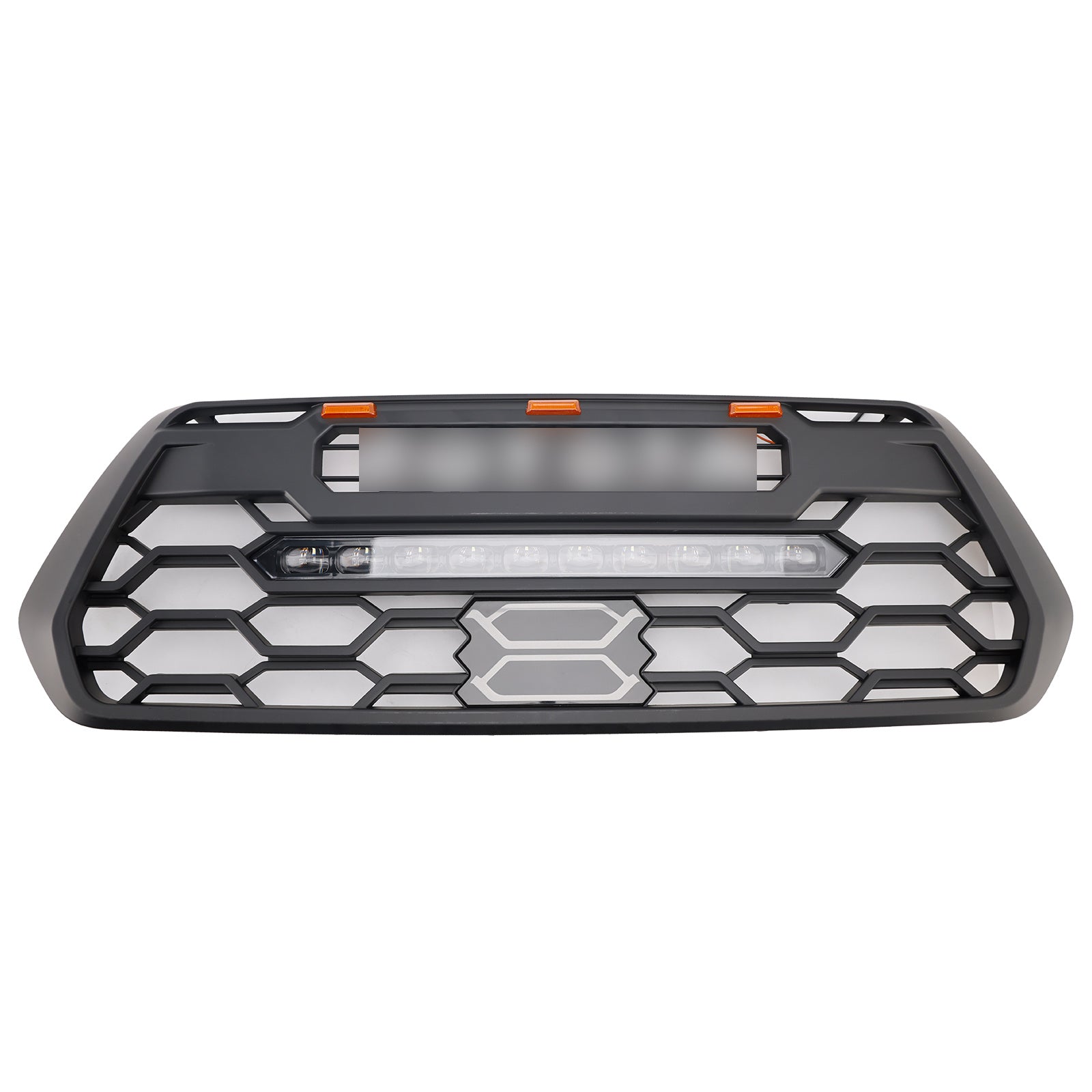 Grille de pare-chocs avant noire de remplacement avec LED pour Toyota Tacoma 3e génération 2016-2023 Trd Pro Grill & Barre lumineuse