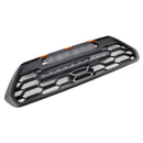 Griglia paraurti anteriore stile TRD PRO per Toyota Tacoma 3a generazione 2016-2023, griglia nera con LED & Barra luminosa-8
