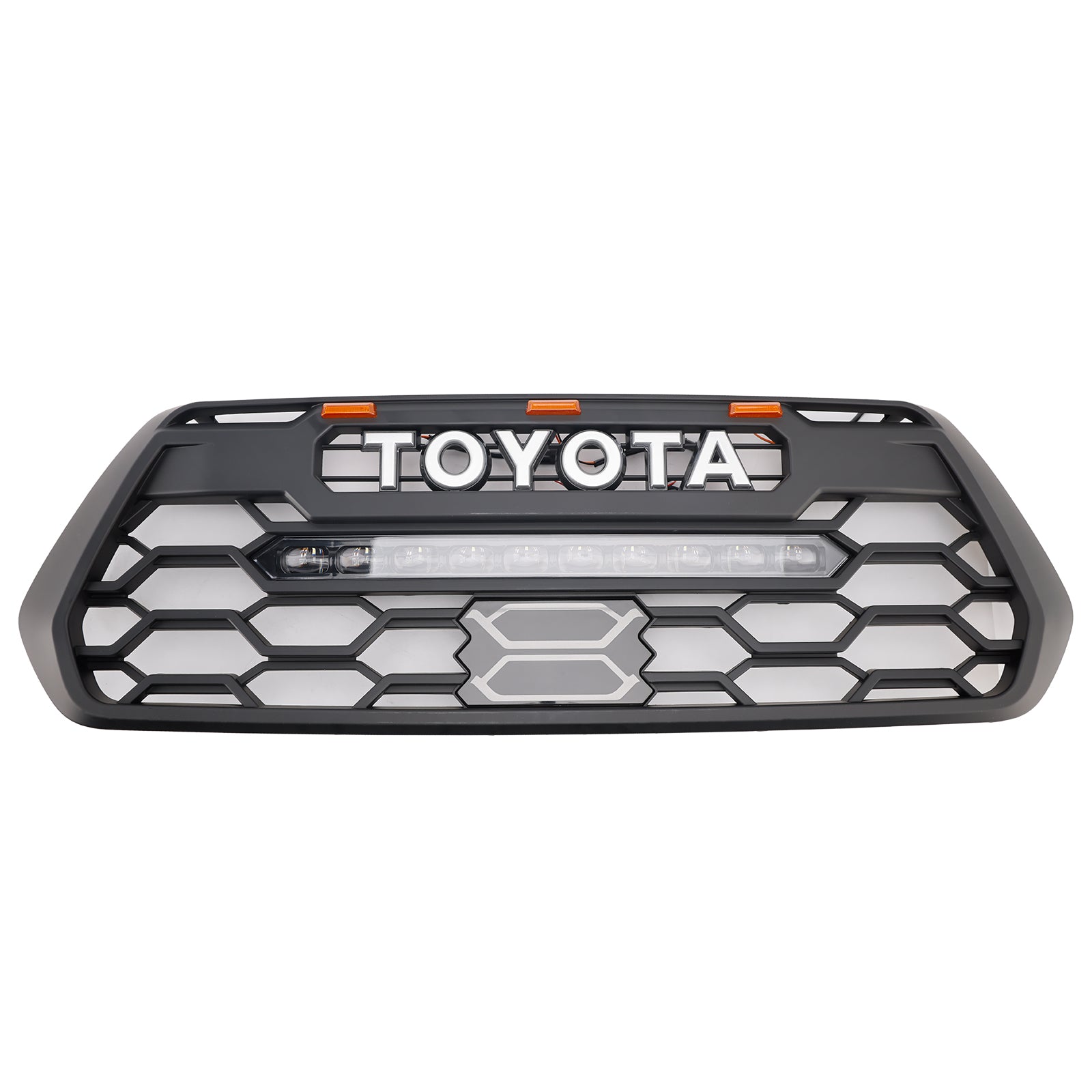 TRD Pro Light Bar Grille in stile per la griglia del paraurti anteriore nera 2016-2023 TOYOTA TACOMA