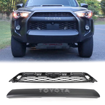 2020-2024 Toyota 4Runner TRD PRO 2-delige voorbumpergrille vervangende zwarte grill