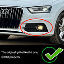 2012-2014 Audi Q3 S-Line Fog Light Grille 2PCS Front Bumper Lower Cover Grill 8U0807681DSP9 8U0807681D-2