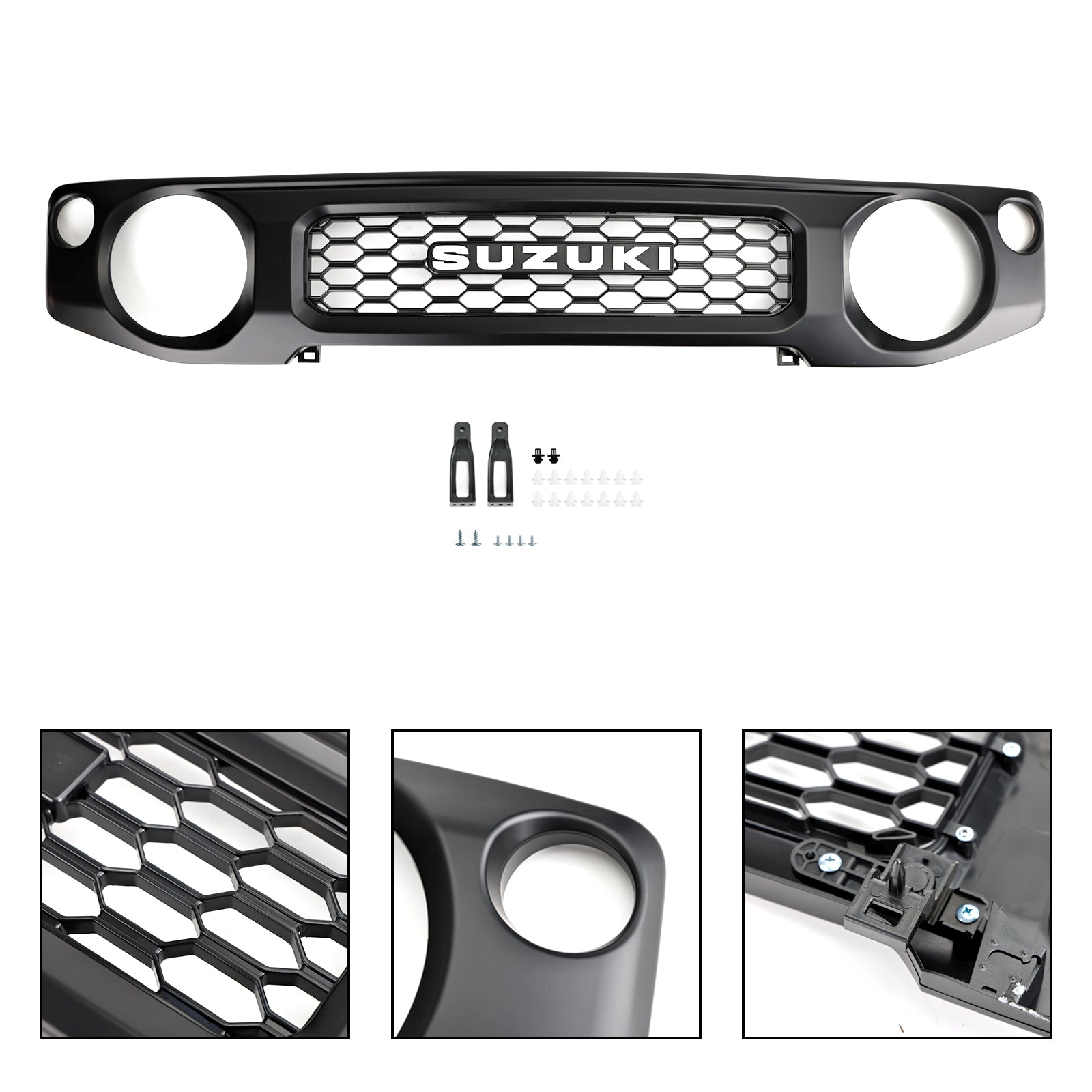 Suzuki Jimny JB64 JB74 2019-2023 Grille de pare-chocs avant en nid d'abeille 9911C78R00ZSC générique