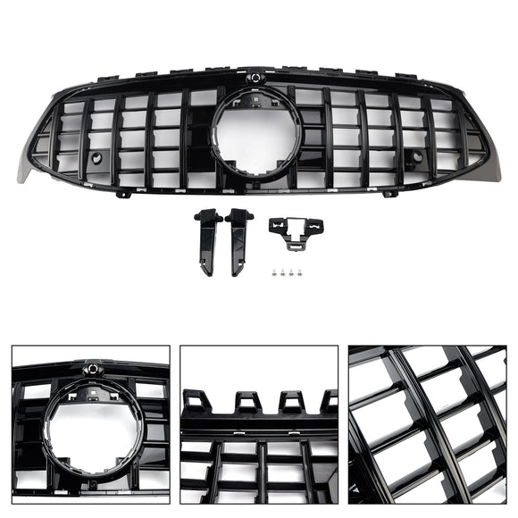 2019-2023 Mercedes Benz CLA-Class W118 C118 CLA180/200/220/250 Front Bumper Grill Gloss Black GT Style Grill