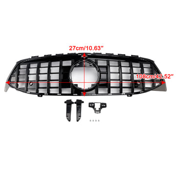 Mercedes-Benz CLA-klasse 2019-2023 W118 C118 CLA180/200/220/250 Voorbumpergrille Glanzend Zwart GT-stijl Grille - 0