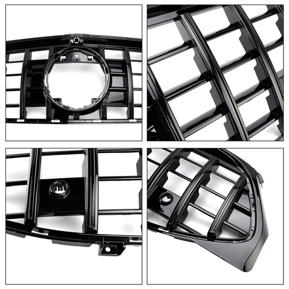 2019-2023 Mercedes Benz CLA-Class W118 C118 CLA180/200/220/250 Front Bumper Grill Gloss Black GT Style Grill