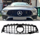 2019-2023 Mercedes Benz CLA-Class W118 C118 CLA180/200/220/250 Front Bumper Grill Gloss Black GTR Style Grill-1