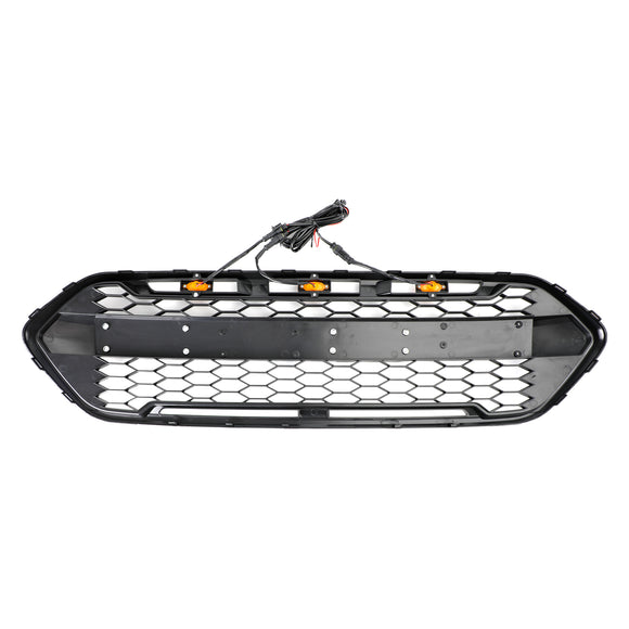 Ford Transit Custom / Tourneo Custom Grill | 2018-2023 | Gloss Black | Raptor Style | Replacement Front Grille With FORD Letter