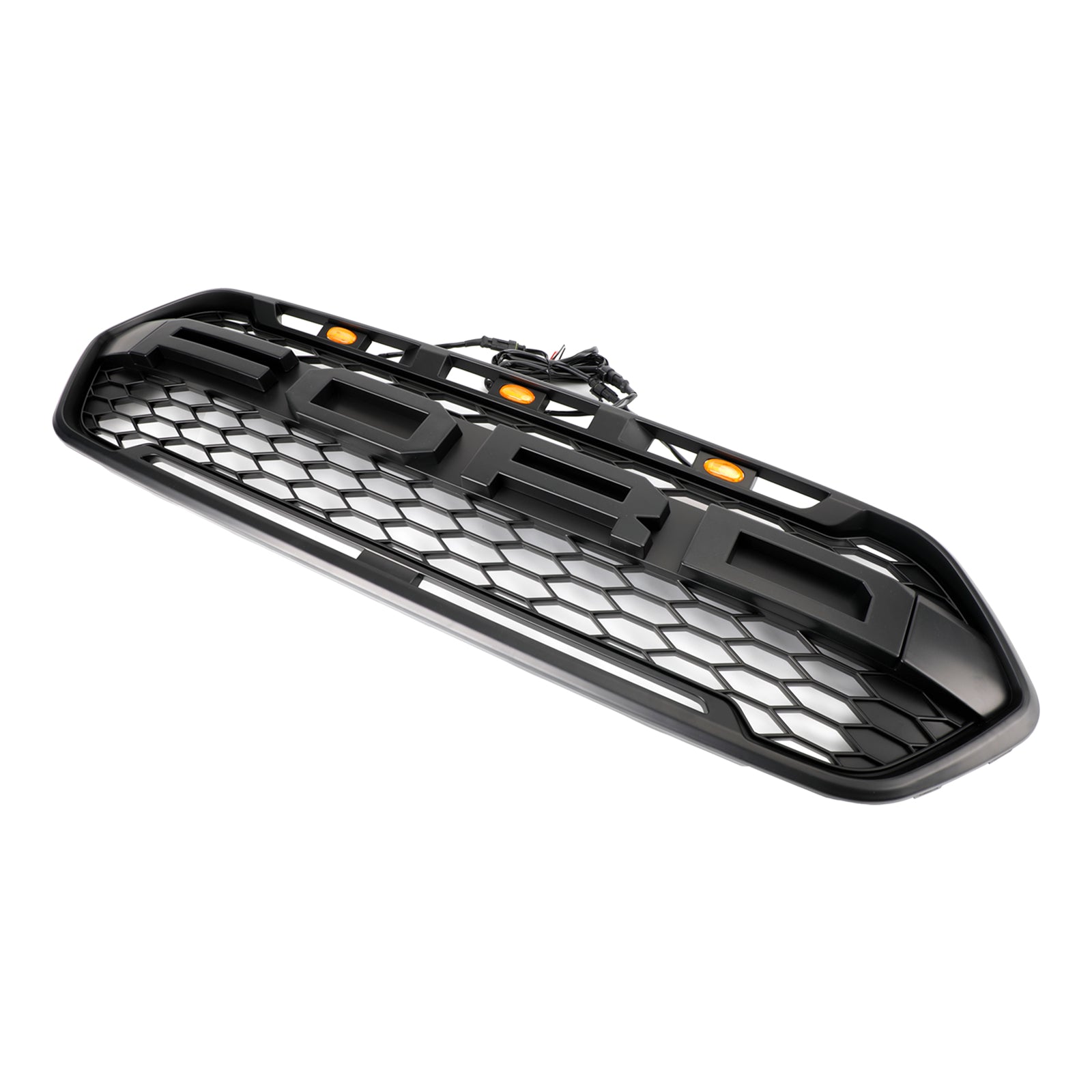 Raptor Grill para Ford Transit Custom Custom 2018-2023 Gloss Black Front Bumper Rejer