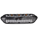 2018–2023 Ford Transit Custom, glänzend schwarzer Kühlergrill, Raptor-Stil, Waben-Oberstoßstangen-Frontgrill-11