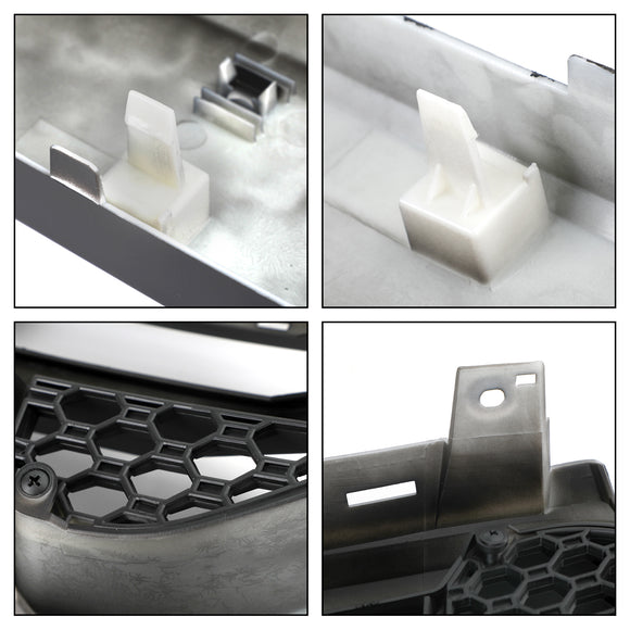 Ford Ranger T7 2015–2019 Wildtrak Raptor Style Ersatz-Frontstoßstangengrill, mattschwarzer Kühlergrill