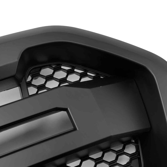 Grille de radiateur d'admission d'air Ford Ranger 2015-2019 Raport grille noire avec lumière LED blanche