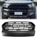 2015-2019 Ford Ranger T7 Wildtrak Raptor Style Grille de pare-chocs avant de remplacement Calandre noire mate-2
