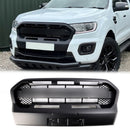 2019-2023 Ford Ranger T8 Wildtrak Raptor Style Voorbumper Grill Vervanging Matzwarte Grille Met FORD Letter-3