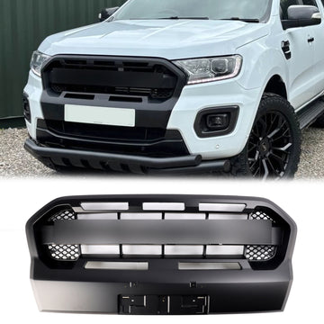 Ford Ranger 2019 2020 2021 2022 2023 Wildtrak Black Grille Raptor Style Front Bumper Replacement Grille
