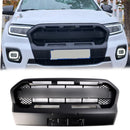 2019-2023 Ford Ranger T8 Wildtrak Raptor Style Voorbumper Grill Vervanging Matzwarte Grille Met FORD Letter-1