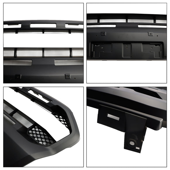 2019-2023 Ford Ranger T8 Wildtrak Raptor Style Voorbumper Grill Vervanging Matzwarte Grille Met FORD Letter