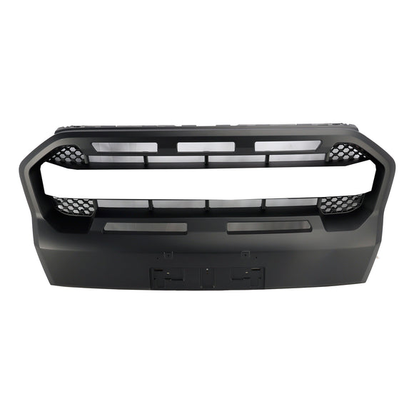 2019-2023 Ford Ranger T8 Wildtrak Raptor Style Voorbumper Grill Vervanging Matzwarte Grille Met FORD Letter