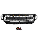 Griglia di ricambio nera opaca per griglia anteriore Ford Expedition Raptor 2018-2021 con luce a LED-1