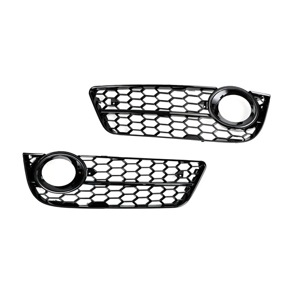Audi A5 Standart 2007-2012 Pair Honeycomb Front Fog Light Cover Grille 1522024