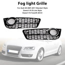 2007–2012 Audi A5 B8 Waben-Nebelscheinwerfergitter, vordere Stoßstange, untere Abdeckung, schwarzer Grill 1522024-15