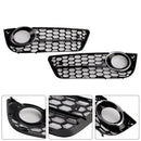 2007–2012 Audi A5 B8 Waben-Nebelscheinwerfergitter, vordere Stoßstange, untere Abdeckung, schwarzer Grill 1522024-16