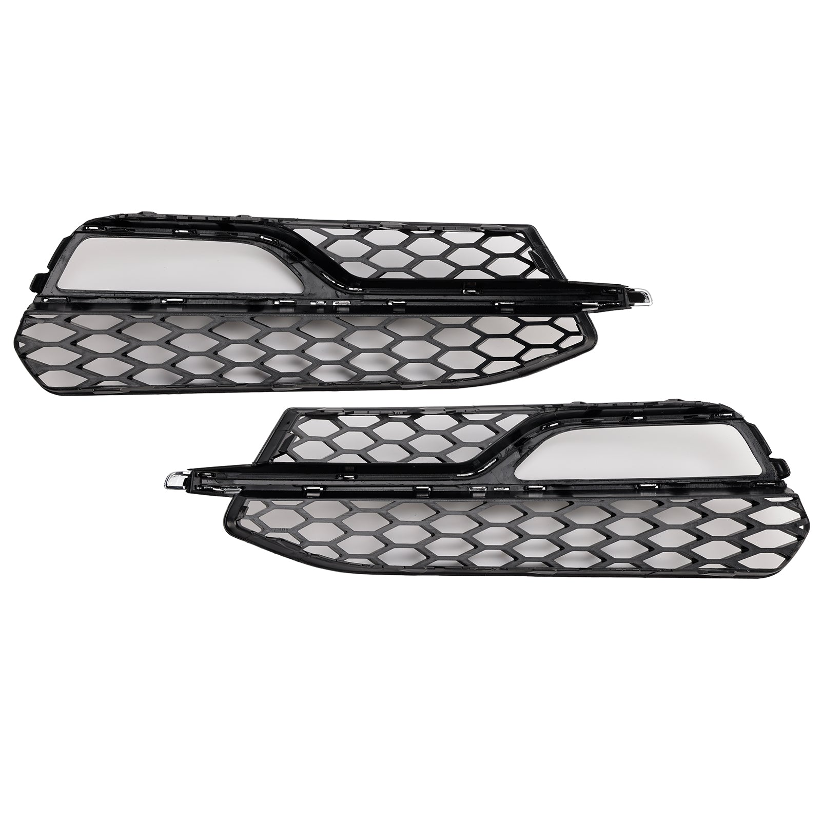 Audi A3 S-Line 8V 2013-2016 Parrilla de luz antiniebla de panal, cubierta inferior del parachoques delantero, rejilla negra 8V3807681G 8V3807682G