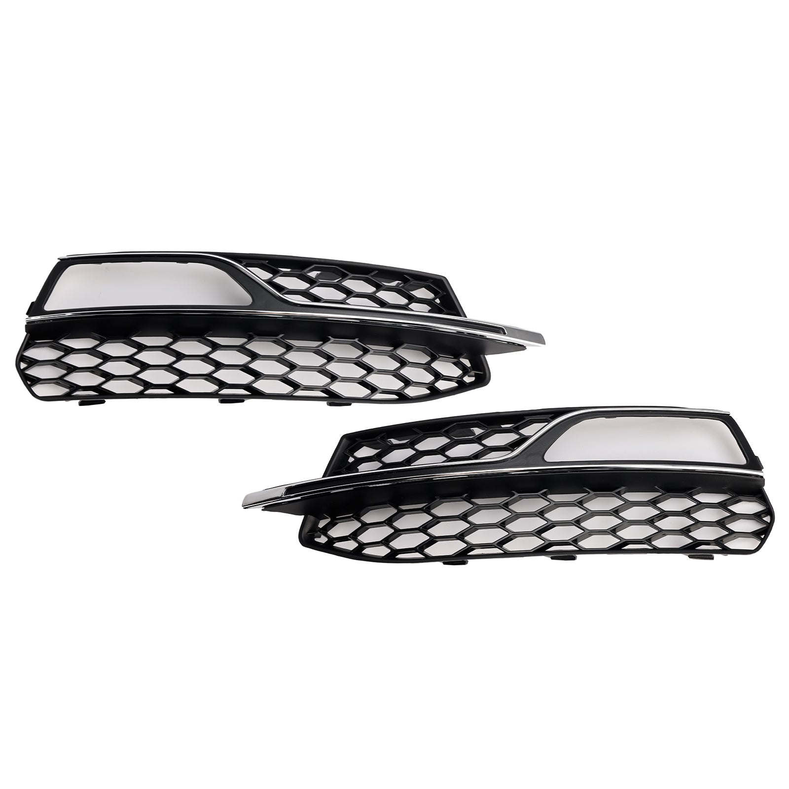 Audi A3 S-Line 8V 2013-2016 Parrilla de luz antiniebla de panal, cubierta inferior del parachoques delantero, rejilla negra 8V3807681G 8V3807682G