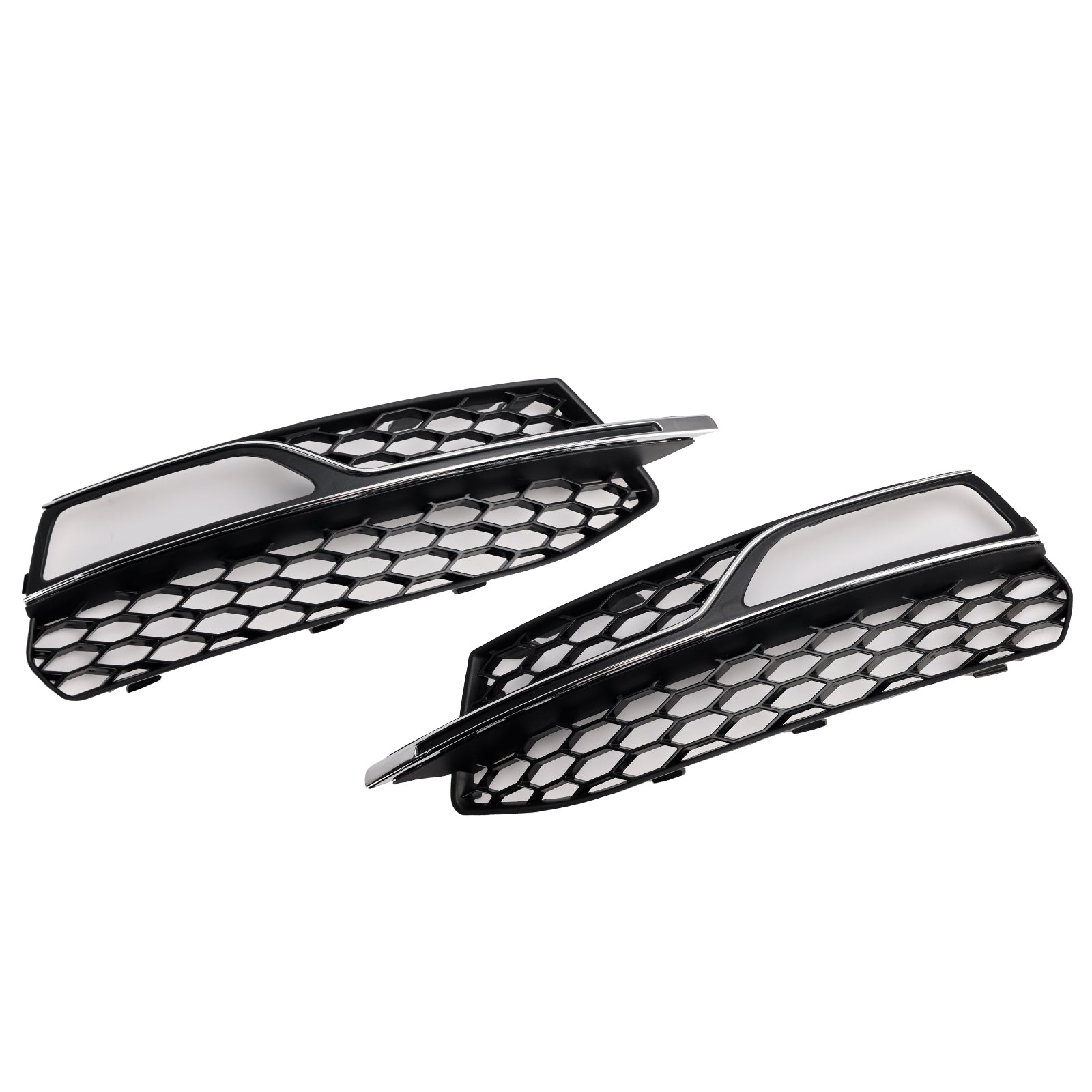 Audi A3 S-Line 8V 2013-2016 Parrilla de luz antiniebla de panal, cubierta inferior del parachoques delantero, rejilla negra 8V3807681G 8V3807682G