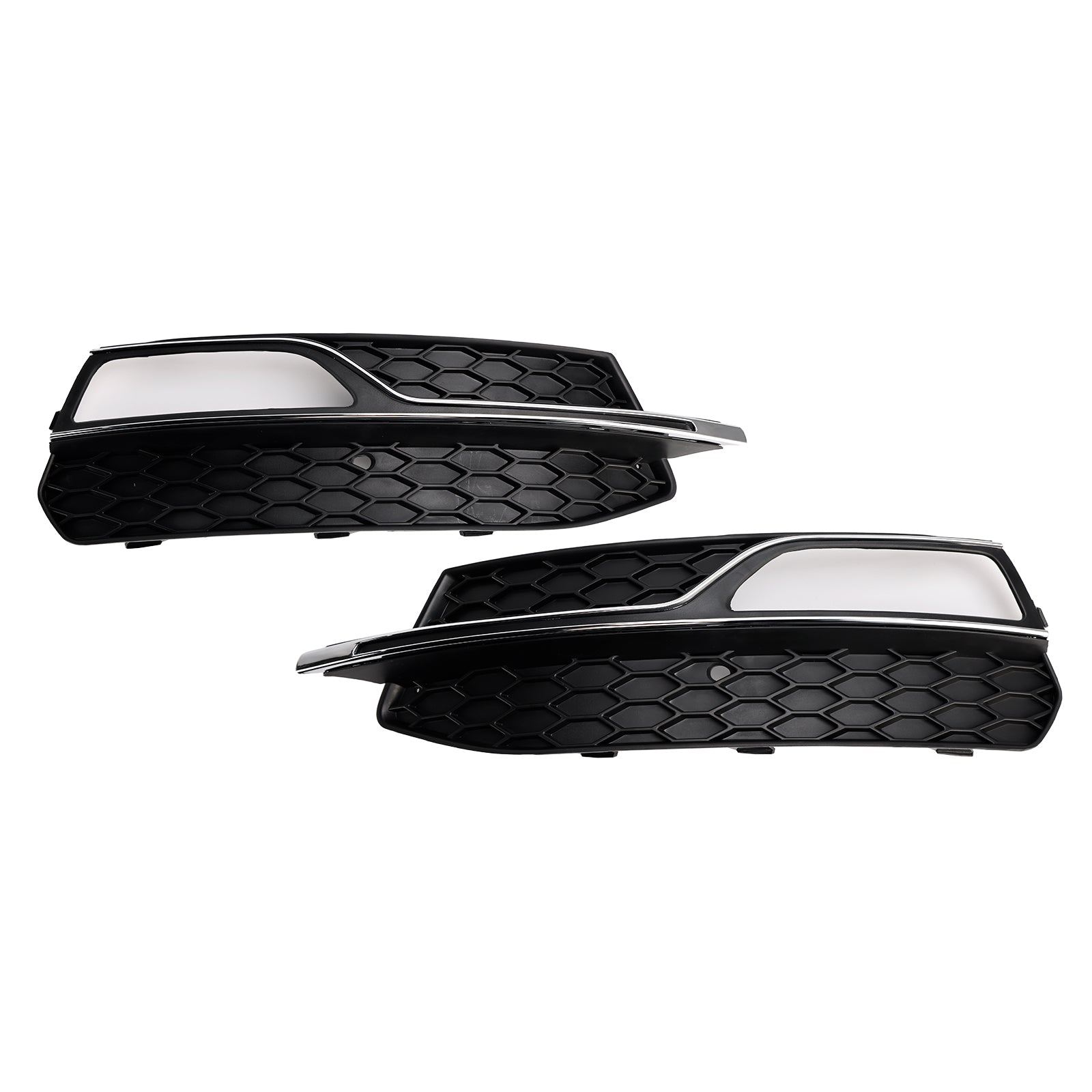 Audi A3 S-Line 8V 2013-2016 Parrilla de luz antiniebla de panal, cubierta inferior del parachoques delantero, rejilla negra 8V3807681G 8V3807682G