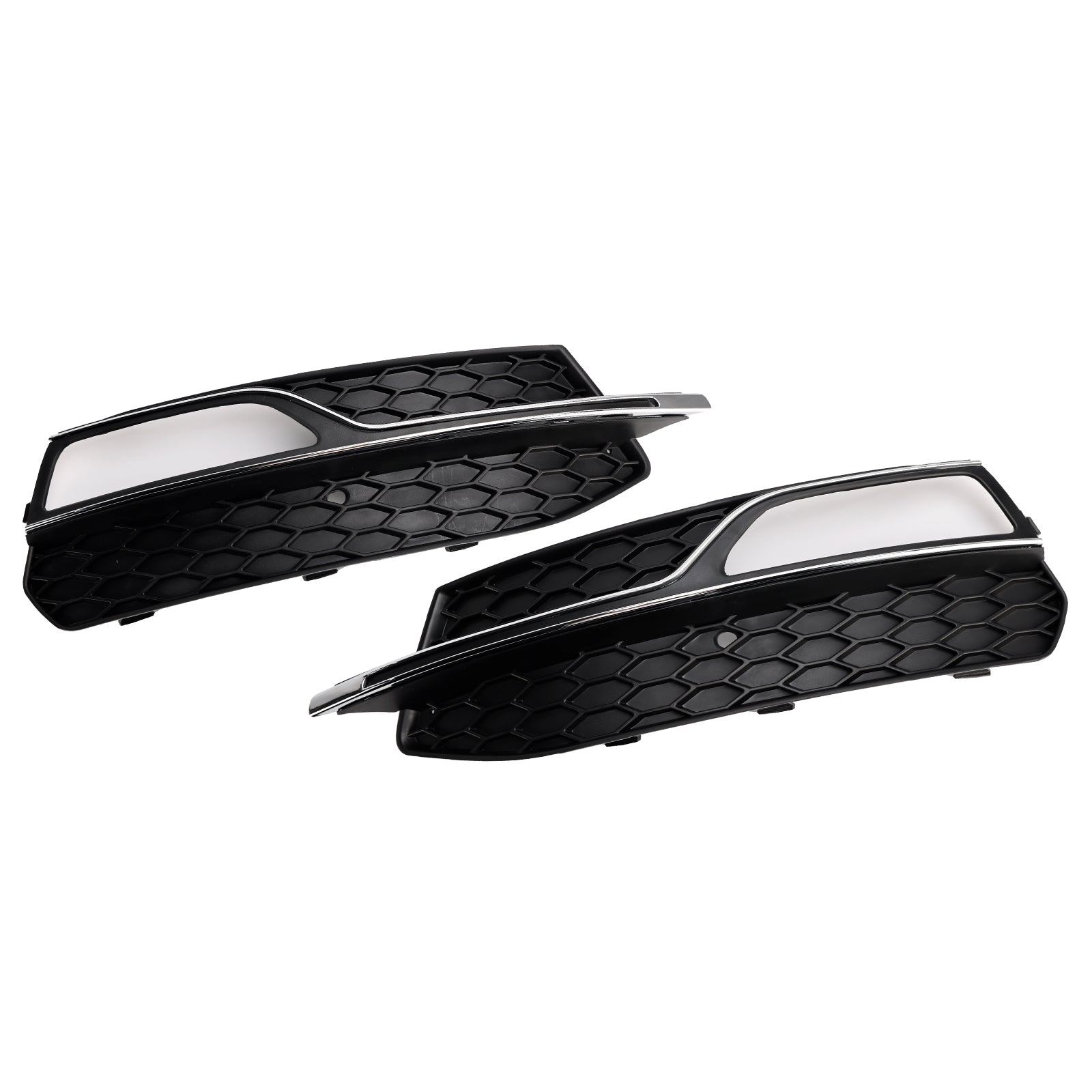 Audi A3 S-Line 8V 2013-2016 Parrilla de luz antiniebla de panal, cubierta inferior del parachoques delantero, rejilla negra 8V3807681G 8V3807682G