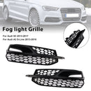 2013-2016 Audi S3 8V calandre inférieure en nid d'abeille pare-chocs avant couvercle de phare antibrouillard noir Grill 8V3807681L 8V3807681K-3