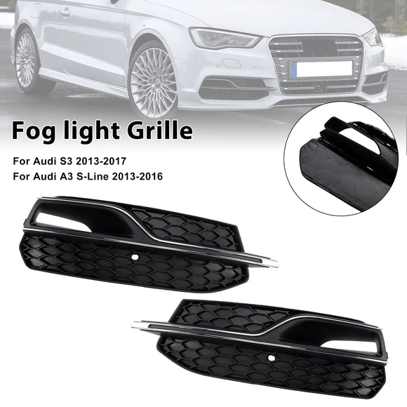2013-2016 Audi S3 8V calandre inférieure en nid d'abeille pare-chocs avant couvercle de phare antibrouillard noir Grill 8V3807681L 8V3807681K