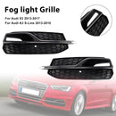 2013-2016 Audi S3 8V calandre inférieure en nid d'abeille pare-chocs avant couvercle de phare antibrouillard noir Grill 8V3807681L 8V3807681K-17