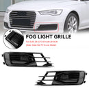 2015-2016 Audi A6 C7 Facelift 2 pièces pare-chocs avant antibrouillard couverture gril calandre inférieure noir 4G0807647T94 4G0807648T94-2