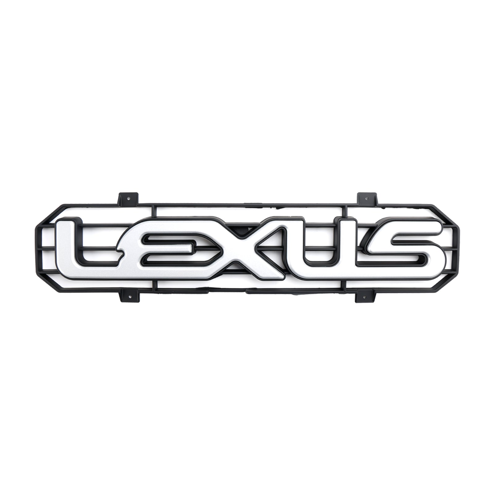 1998-2002 Lexus LX470 LX570 Parrilla de parachoques delantero negro mate con LED