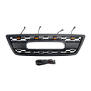 1998-2002 Lexus LX470 LX570 Matte Black Front Bumper Grill com luz LED-8