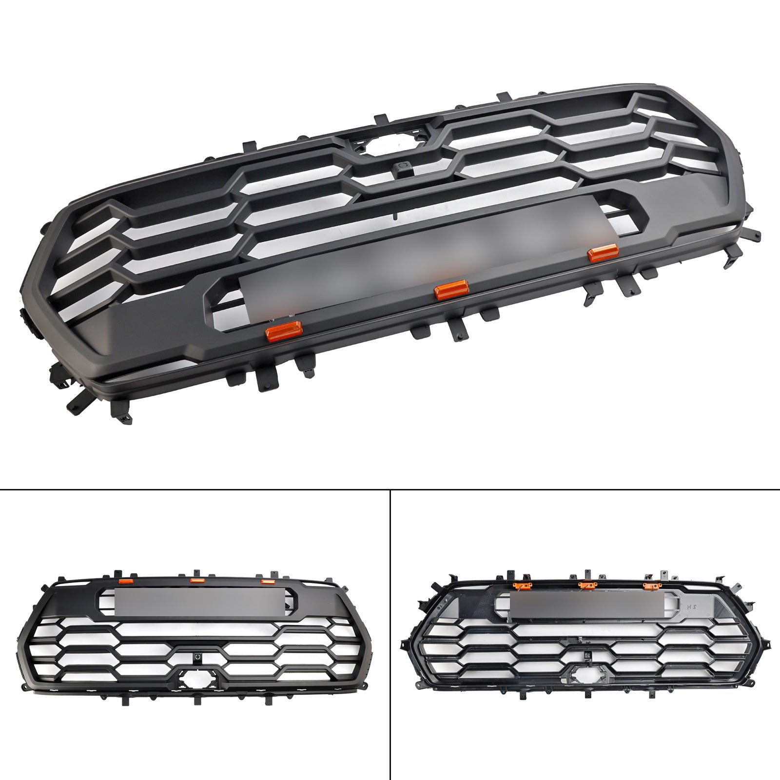 2022-2024 Toyota Sequoia Burumper Grill TRD Pro Style Black Grille